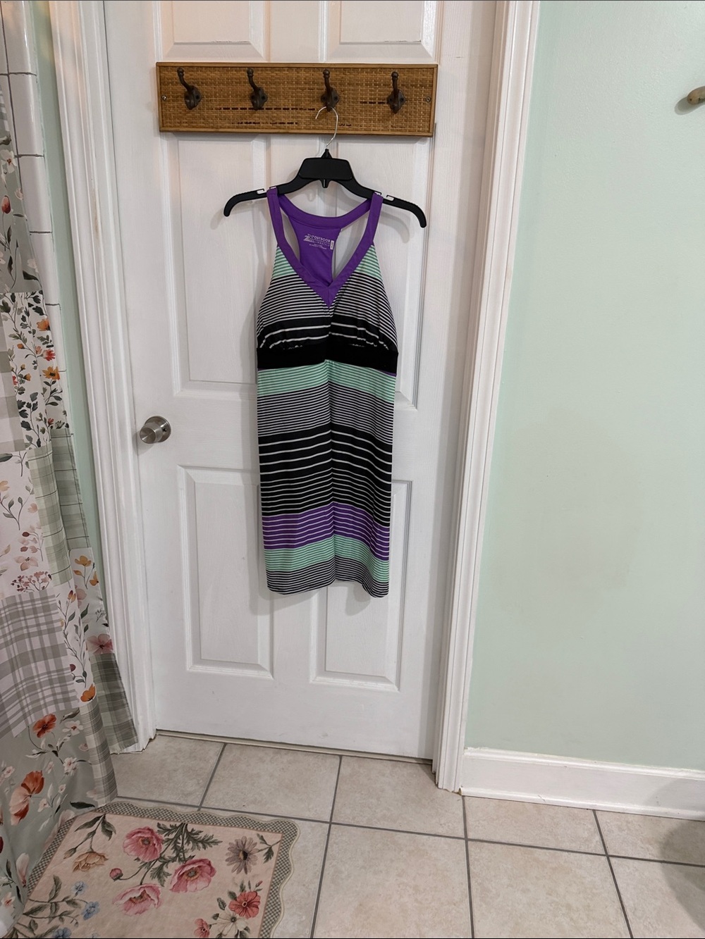 ZeroXposur Striped Racerback Dress in Black, Purple, Mint